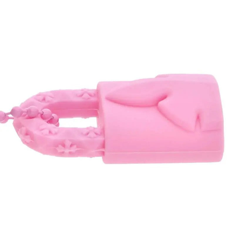 Chrome Hearts Silicone Rubber Lock Necklace (PINK)