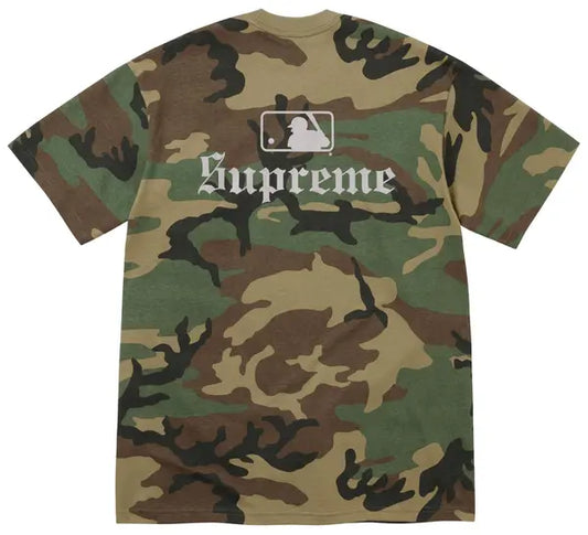 Supreme x MLB Teams Tee (WOODLAND CAMO)