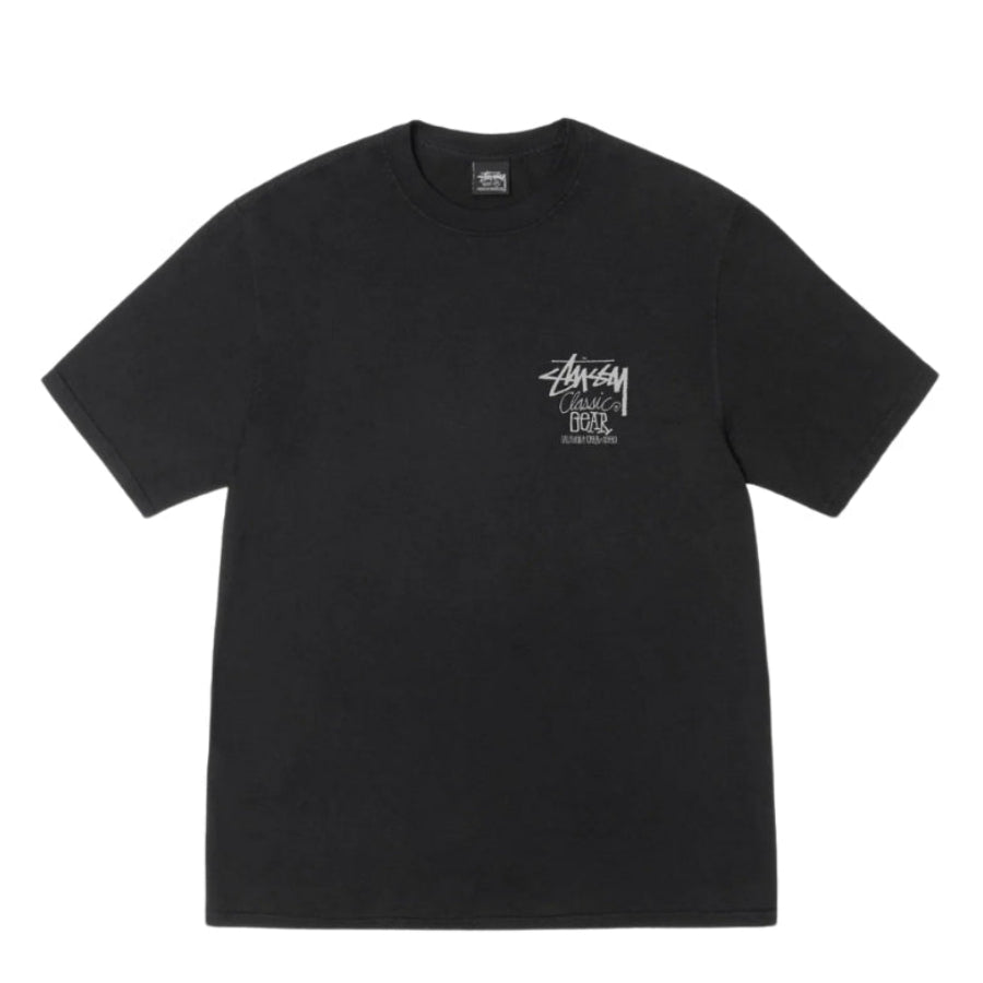 Stussy Tee Classic Gear Pigment Dyed (BLACK)