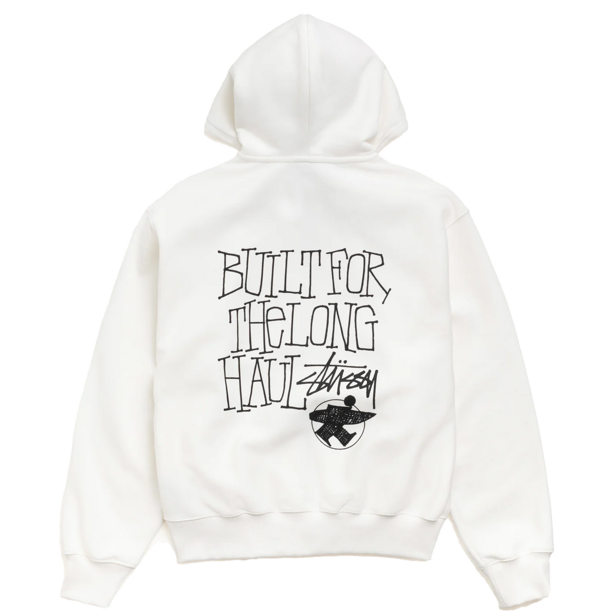 Stussy 拉链连帽衫 长途运输 (米白色)