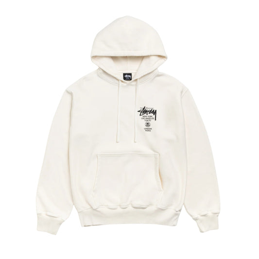 Stussy Hoodie World Tour 2024 Pigment Dyed (NATURAL)