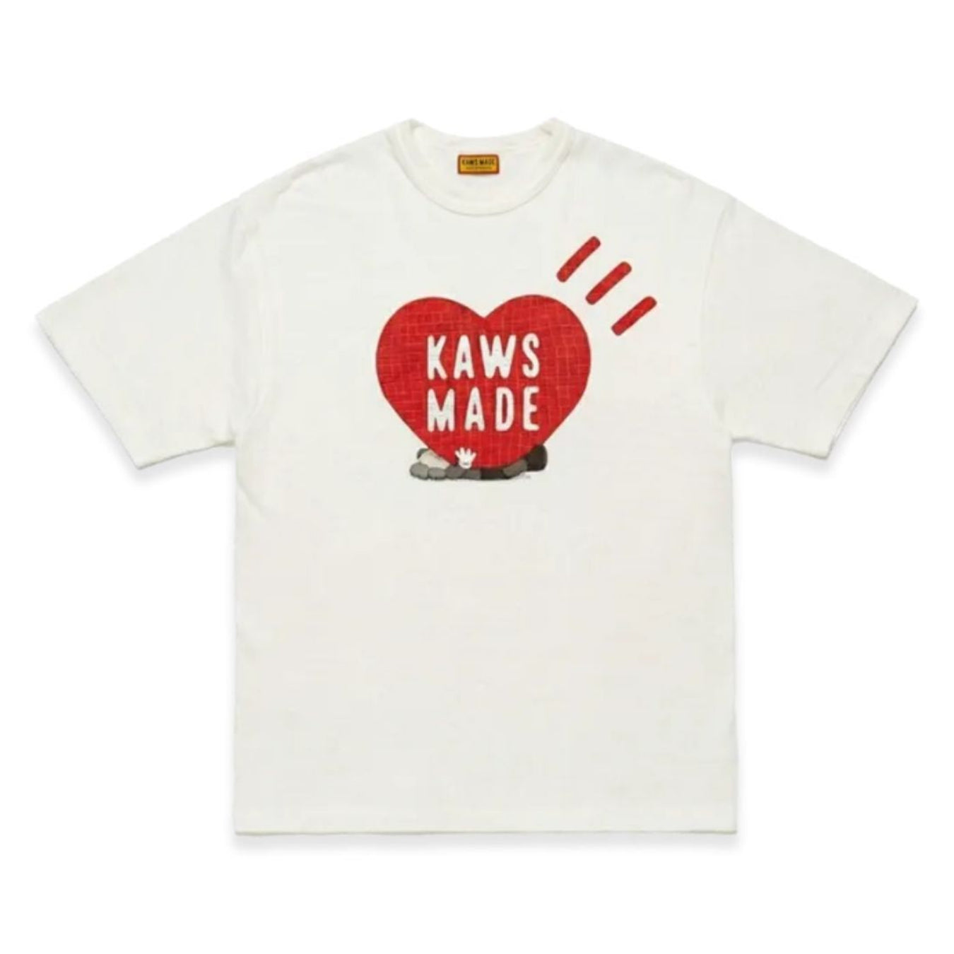 Human Made × kaws ハートグラフィック Tシャツ Human Made x KAWS Made Heart Graphic T 恤曼谷门店限定（白色