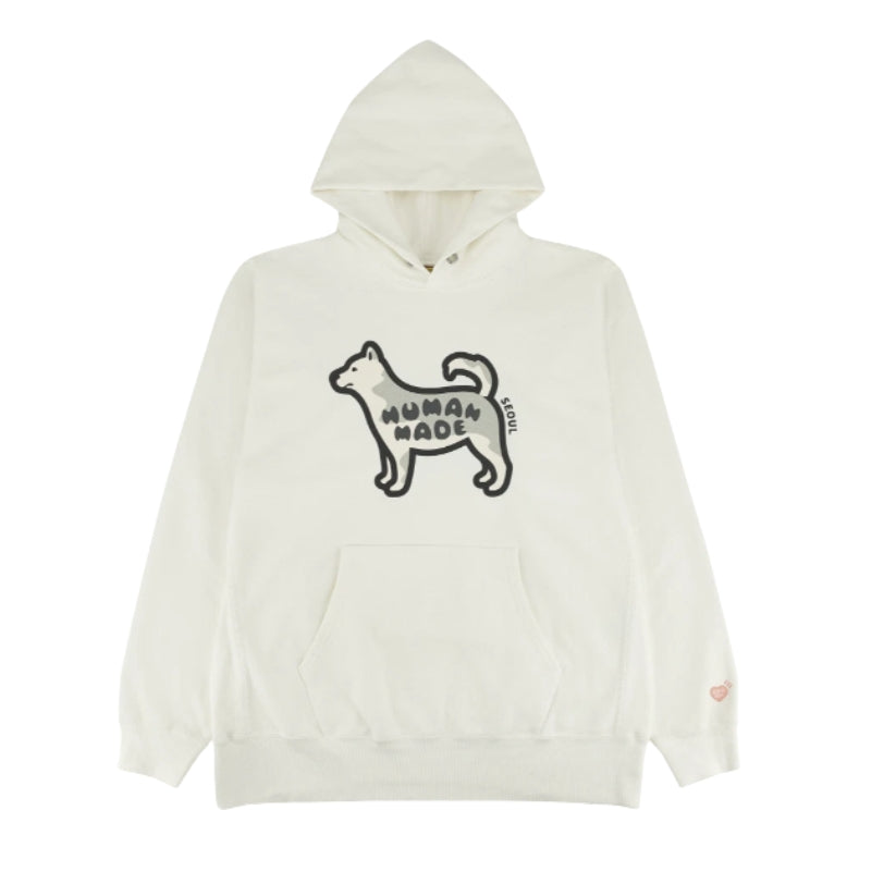 Human Made Jindo Dog Hoodie Seoul Offline Stores Exclusive (WHITE)