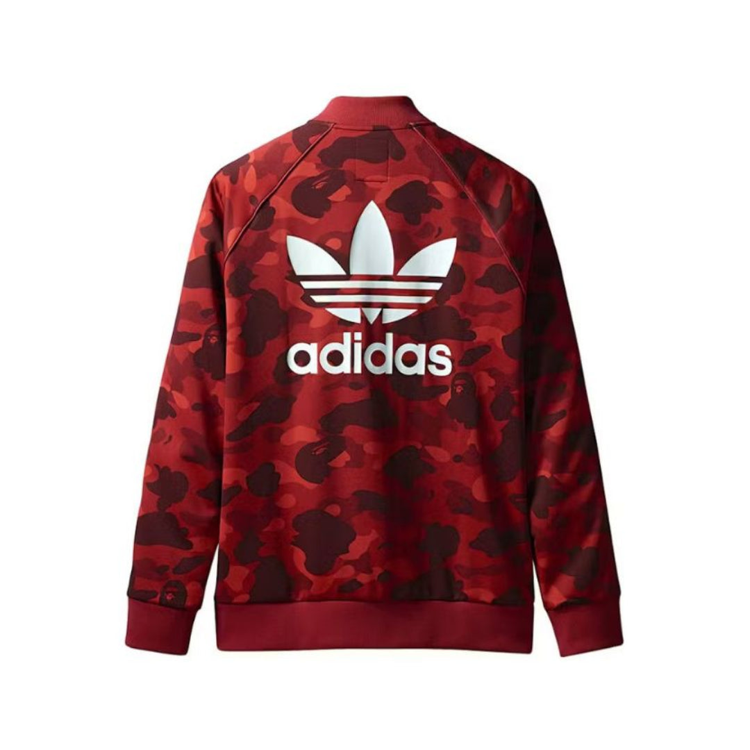 BAPE X adidas adicolor Track Top (RAW RED)