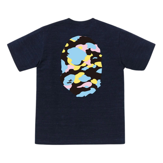 BAPE New Multi Camo Big Ape Head Tee (BLACK)