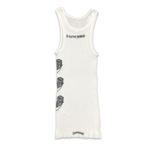 Chrome Hearts Love You Rib Tank (WHITE/BLACK)