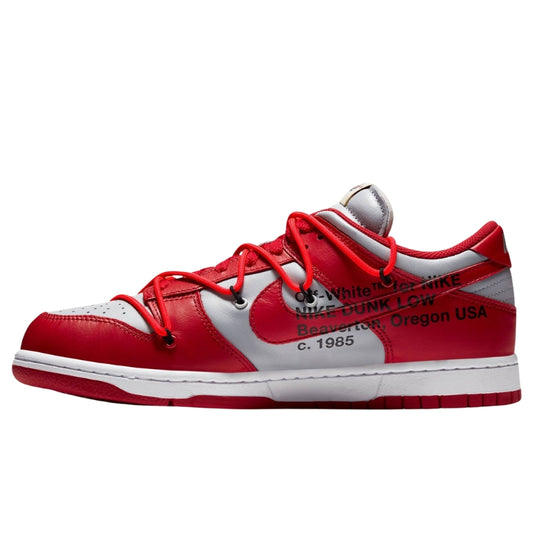 Nike Dunk Low x Off-White (UNIVERSITY RED)