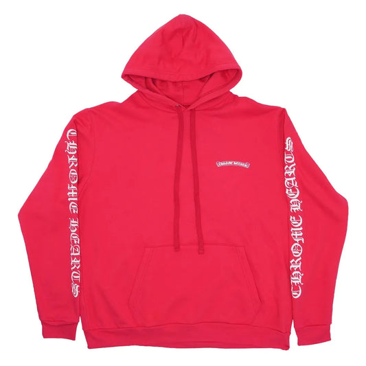Chrome Hearts Script Logo Red Hoodie (RED/WHITE)