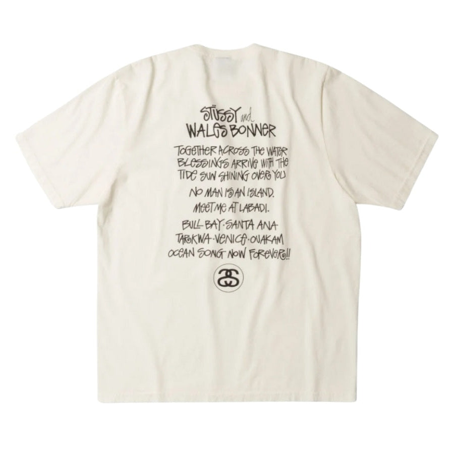 Stussy x Wales Bonner T恤 海洋之歌 (象牙白)