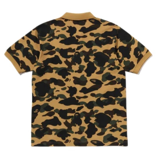 BAPE 1st Camo One Point Regular Fit Polo Shirt (YELLOW)
