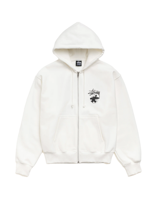 Stussy Zip Hoodie Long Haul (OFF WHITE)