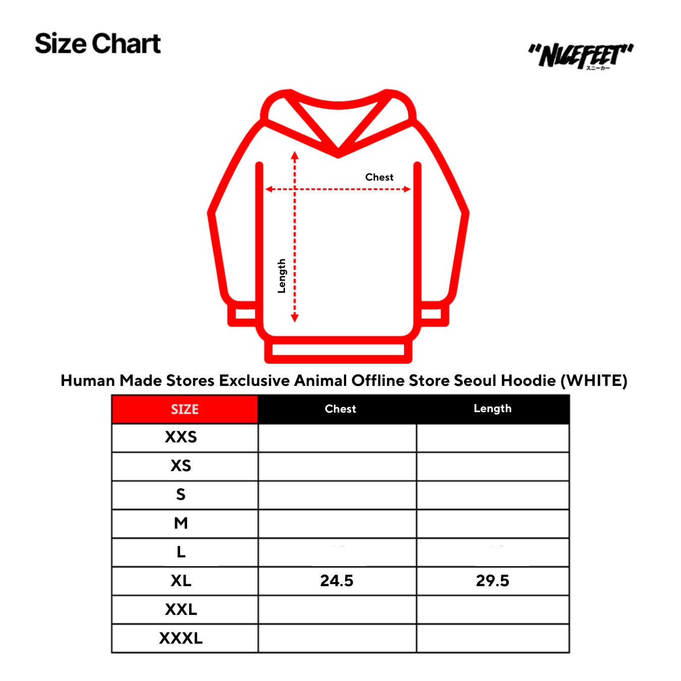 Human Made Stores Exclusive Animal Offline Store Seoul Hoodie (WHITE)