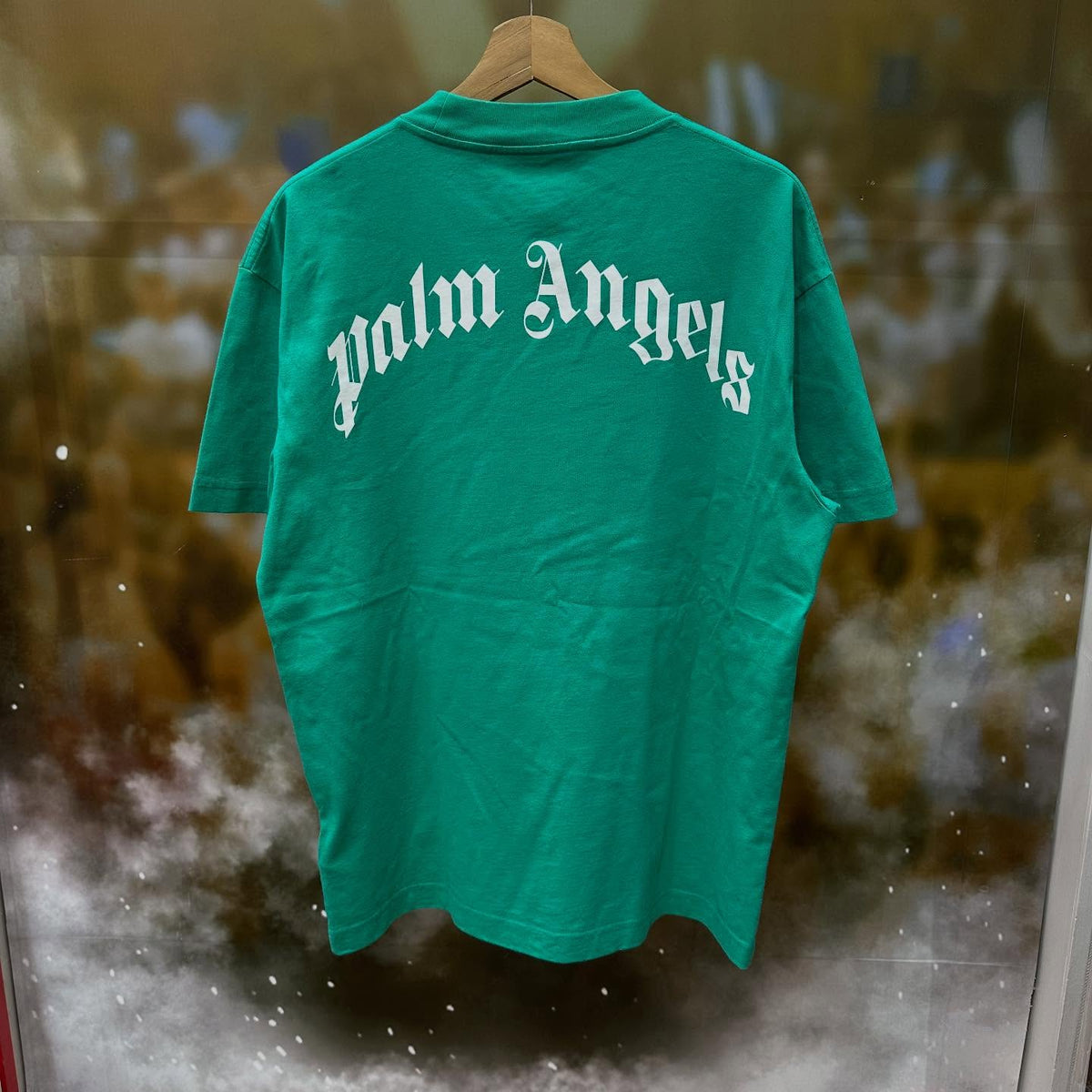 Palm Angels Crocodile Print T-shirt (Forest Green)