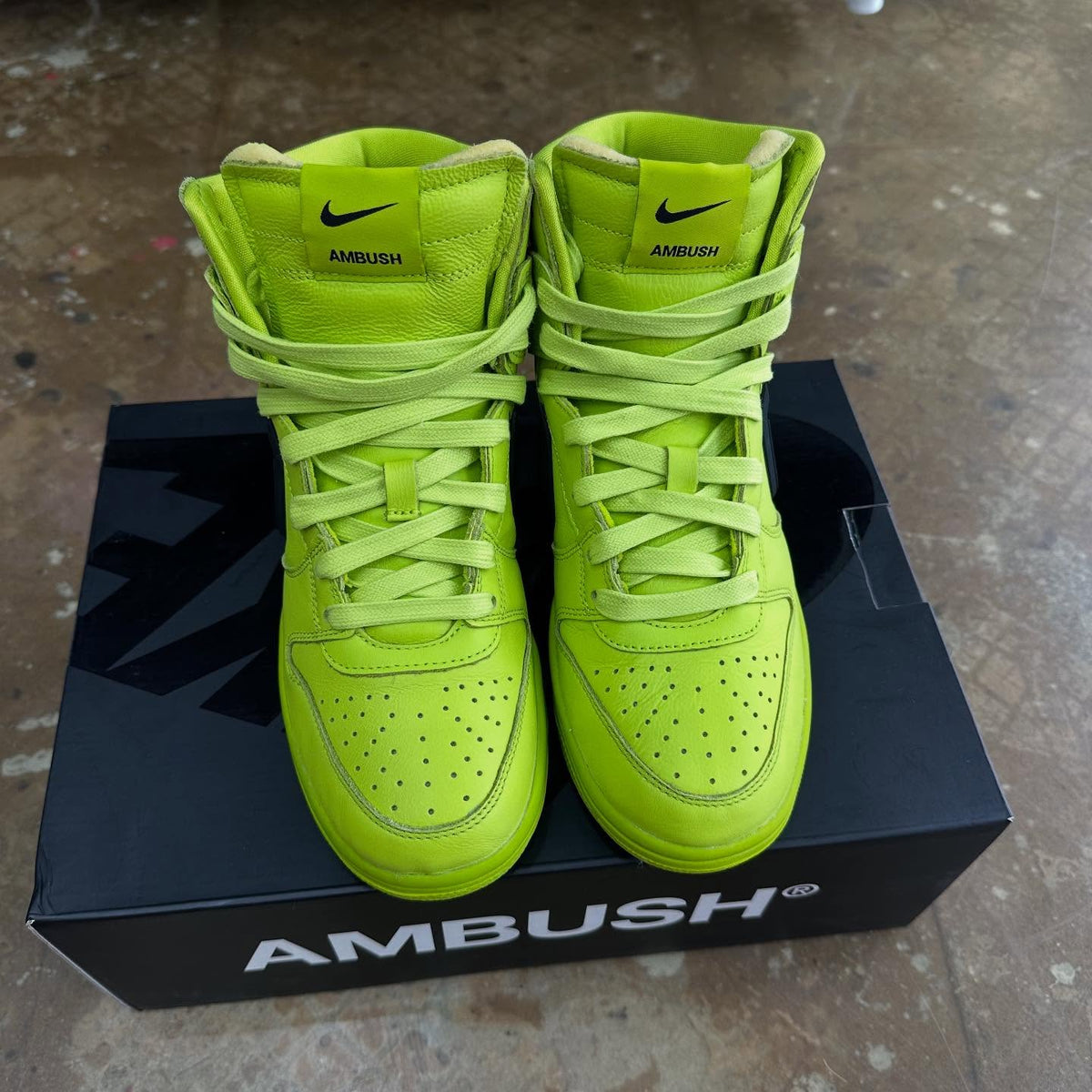 Nike Dunk High AMBUSH Flash “Lime”