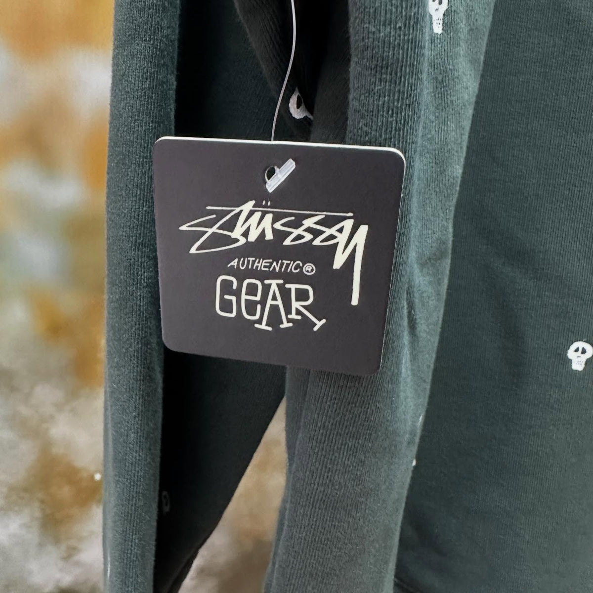 Stussy Zip Hoodie Skull (BLACK)