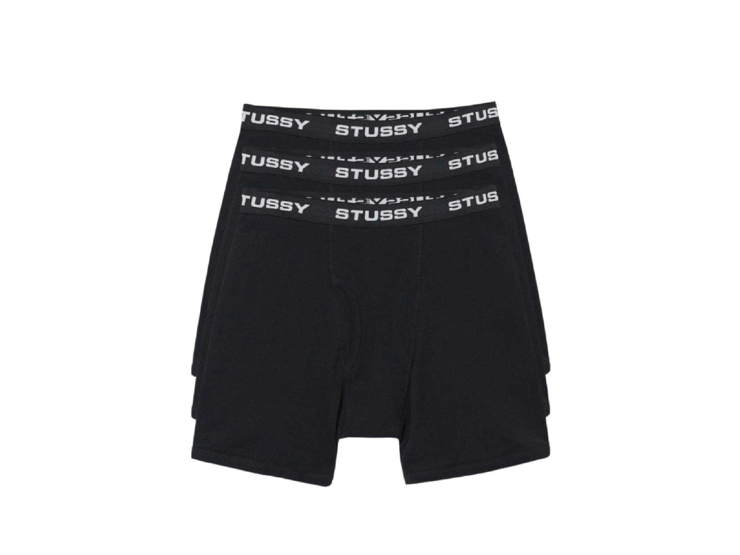 Stussy Boxer Brief 3 Pack (BLACK)
