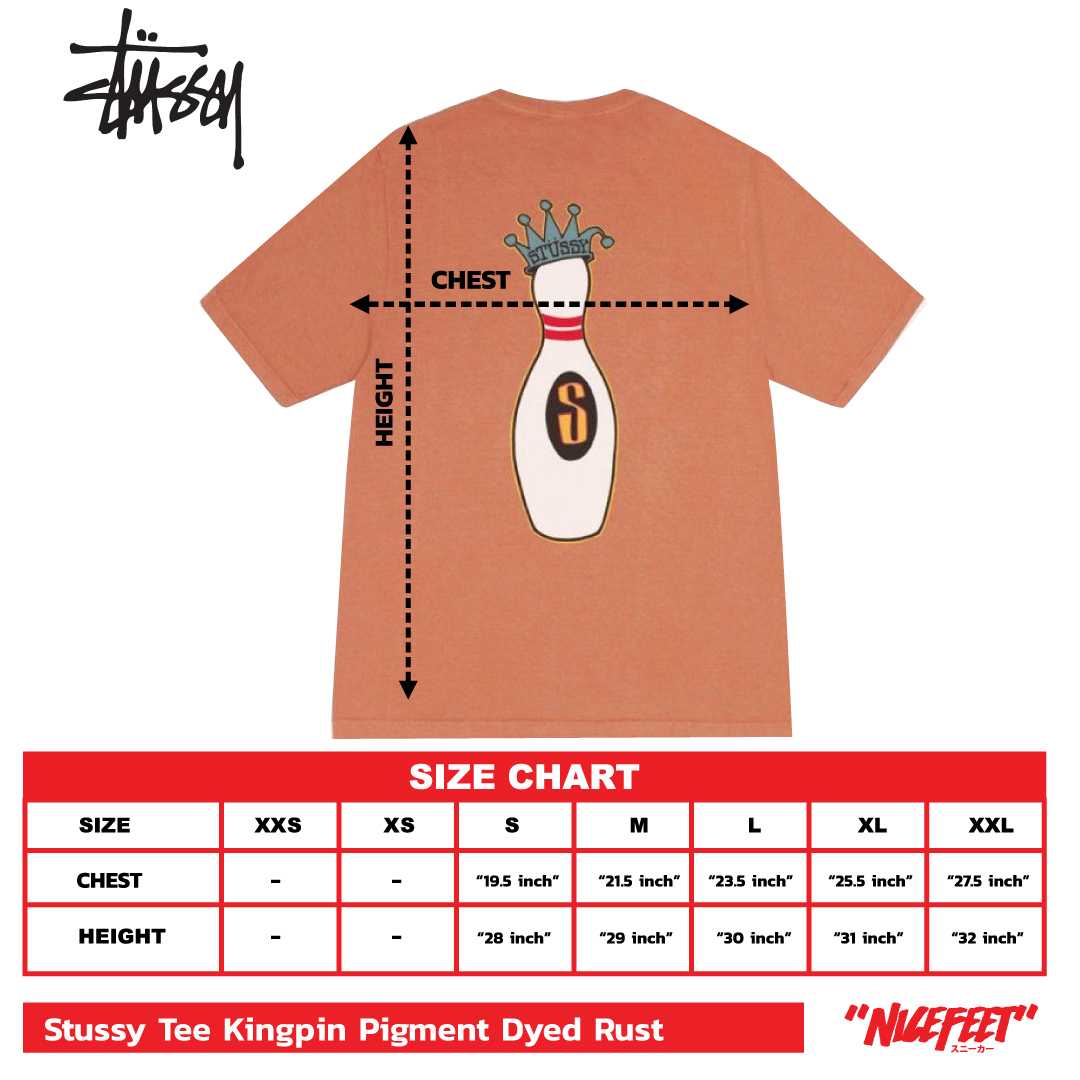 Stussy Tee Kingpin Pigment Dyed (RUST)