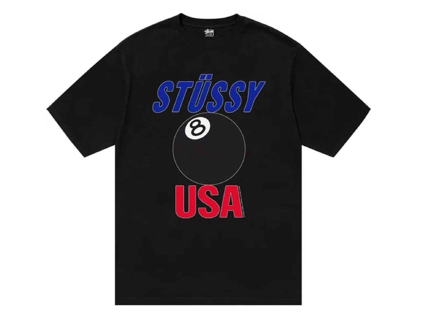 Stussy Tee USA Pigment Dyed (BLACK)