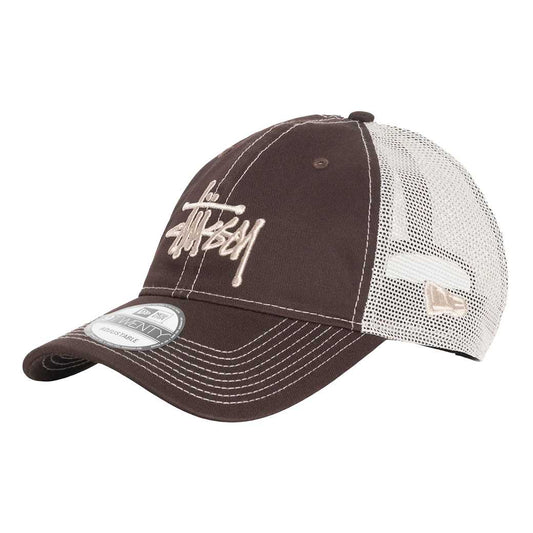Stussy X New Era 9twenty Basic Trucker (BROWN)