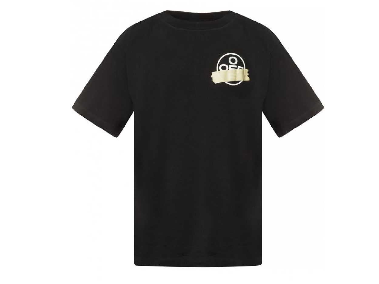 OFF-WHITE Oversized Tape Arrows T-Shirt (BLACK)