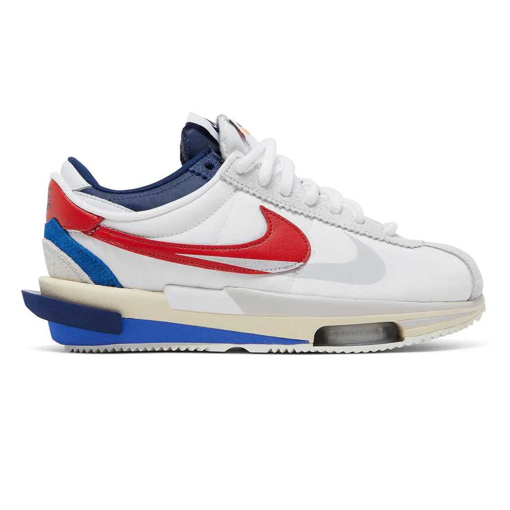 Nike Zoom Cortez SP x Sacai (WHITE UNIVERSITY RED BLUE)