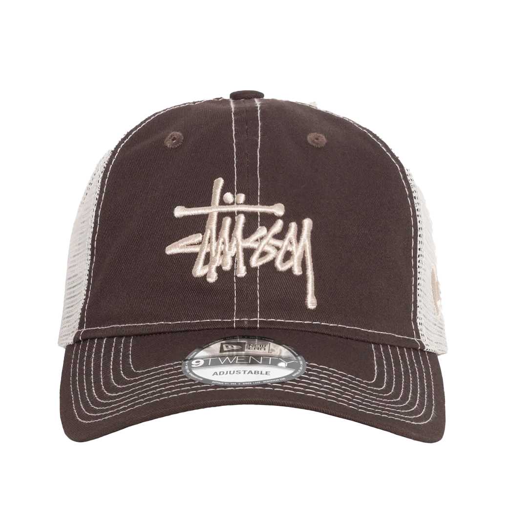Stussy X New Era 9twenty Basic Trucker (BROWN)