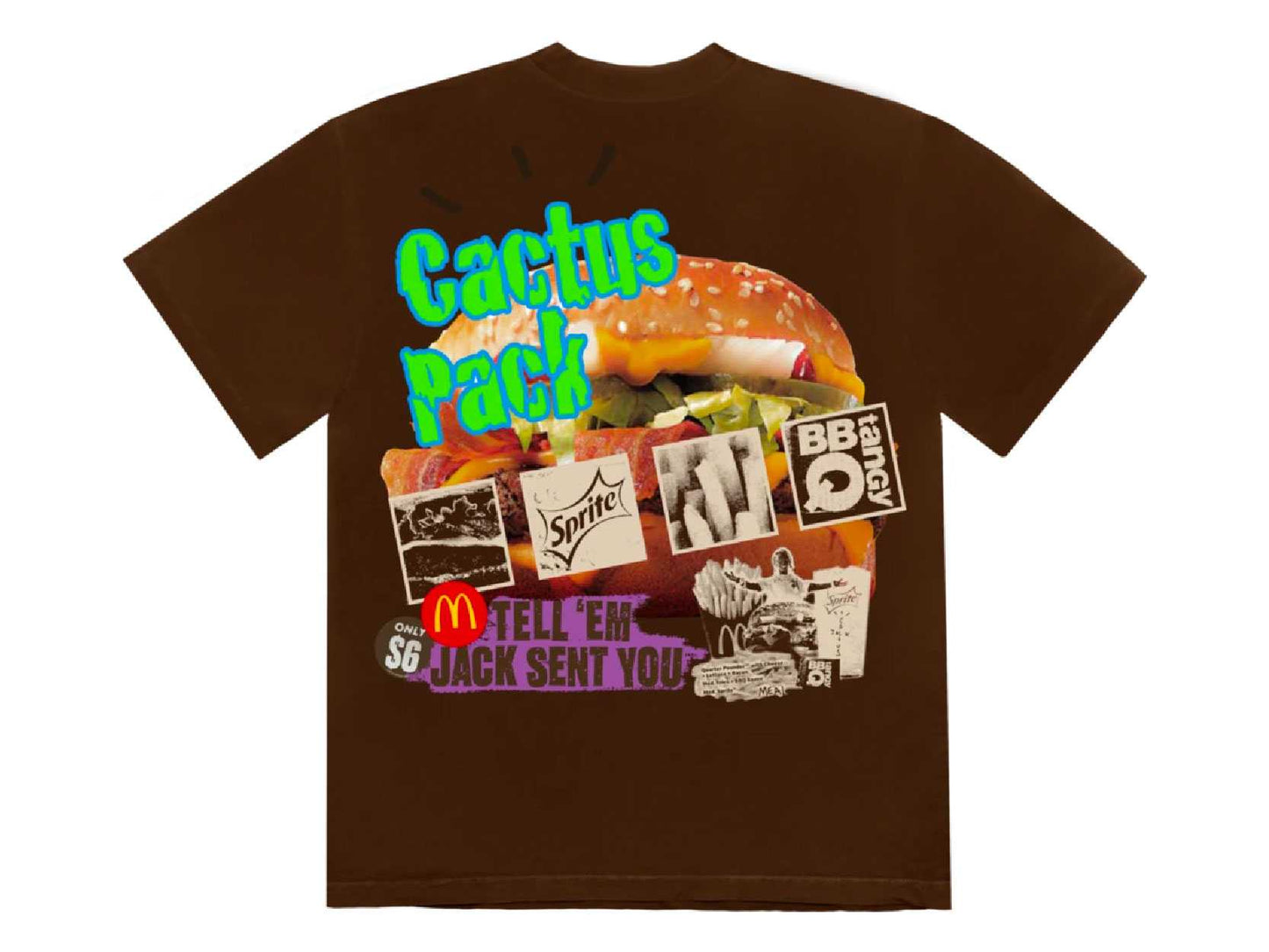 Travis Scott x McDonald's Cactus Pack Vintage Promo Tee (BROWN)