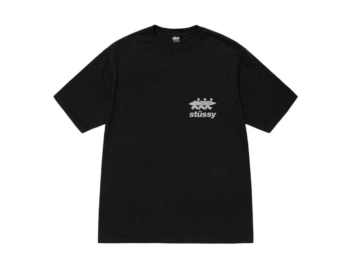 Stussy Tee Surfwalk Pigment Dyed (BLACK)