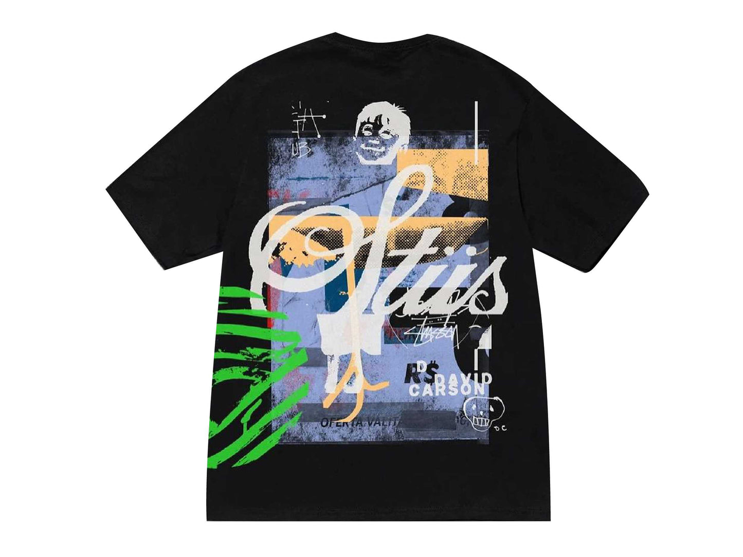 Stussy Tee David Carson Dino (BLACK)