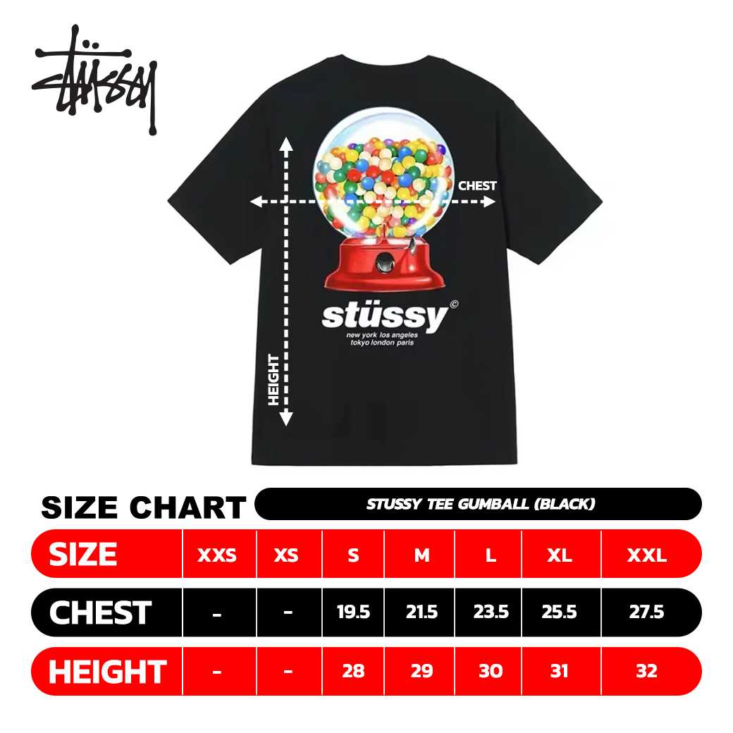 Stussy Tee Gumball (BLACK)