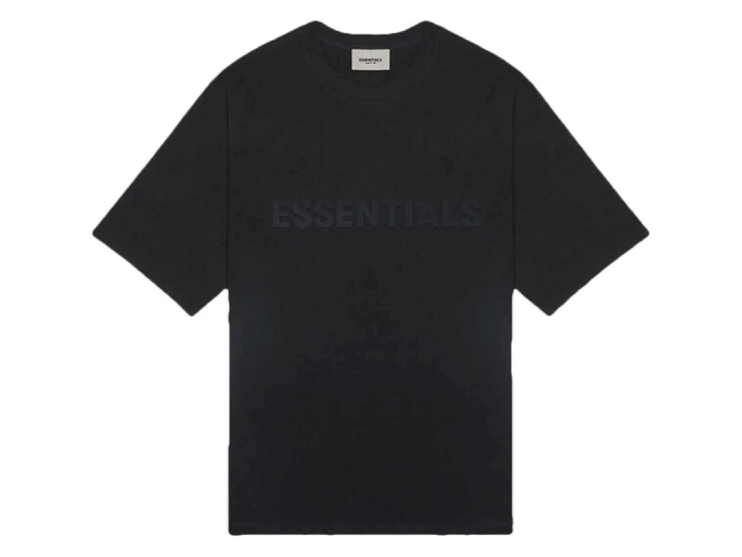 FOG - ESSENTIALS 3D Silicon Applique Boxy T-Shirt (BLACK)