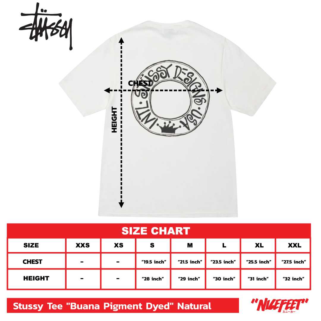 Stussy Tee Buana Pigment Dyed (NATURAL)