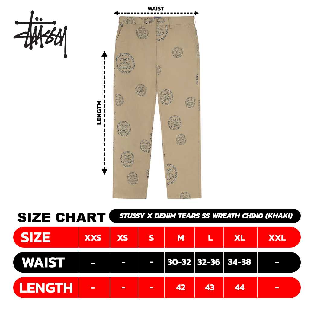 Stussy X Denim Tears SS Wreath Chino (KHAKI)