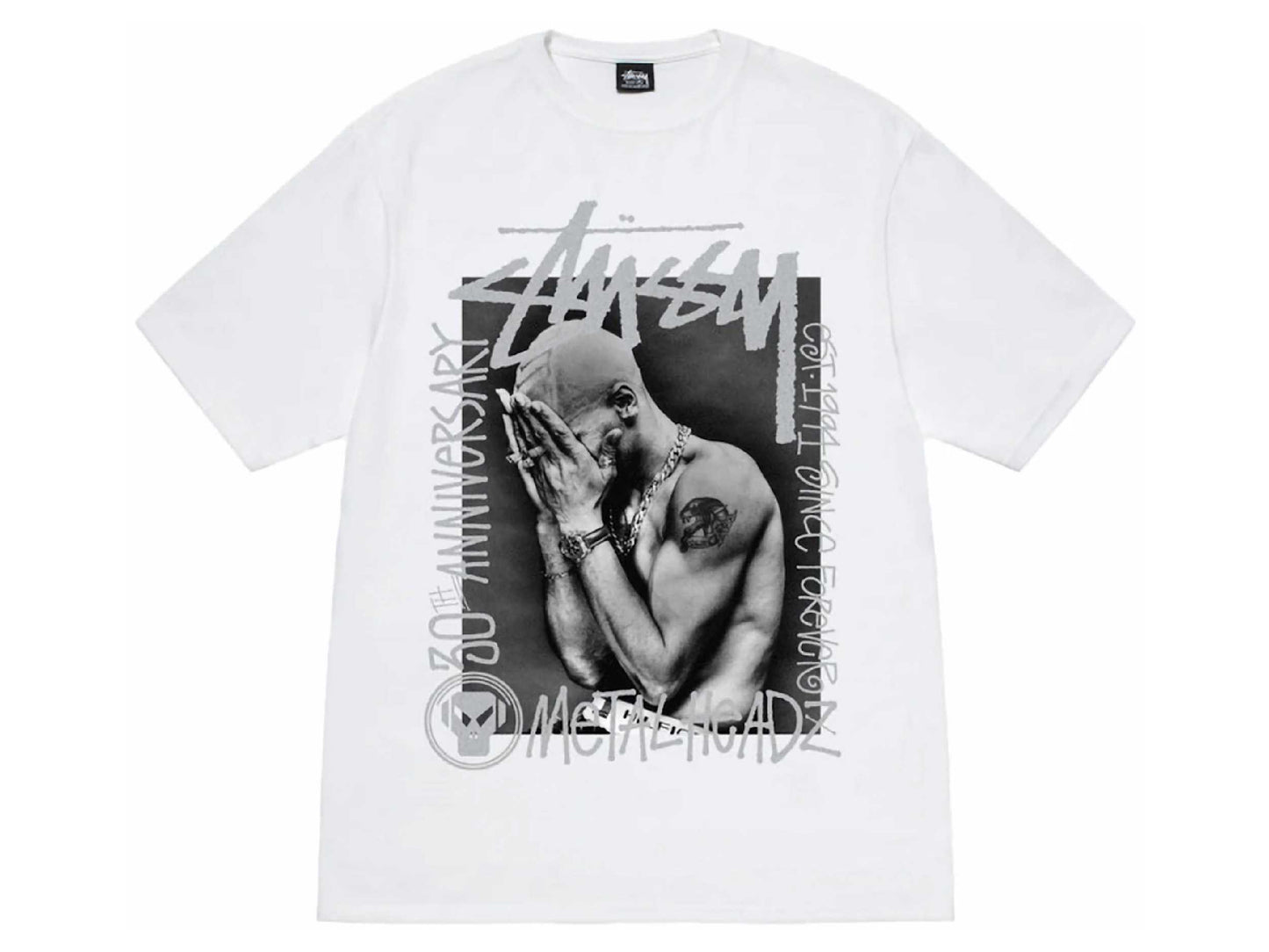 Stussy X Goldie Metalheadz 30 Tee (WHITE)