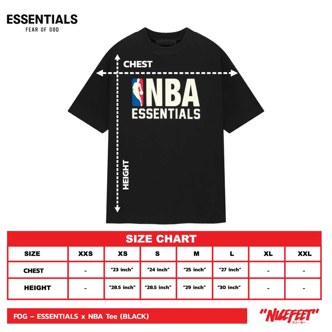 FOG – ESSENTIALS X NBA Tee (BLACK)