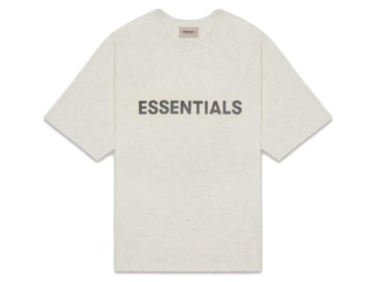 FOG - ESSENTIALS 3D Silicon Applique Boxy T-Shirt (OATMEAL HEATHER)