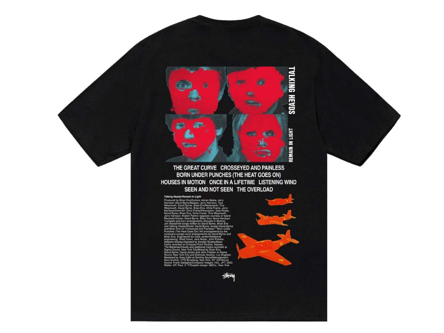 Stussy X Talking Heads Remain In Light Tee (BLACK)