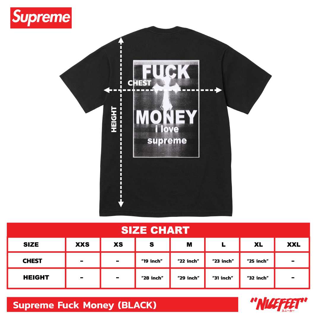 Supreme Fuuk Money Tee (BLACK)