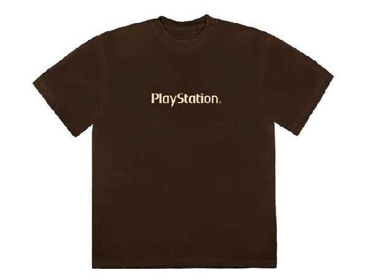 Travis Scott x PlayStation MotherBoard logo Tee (BROWN)