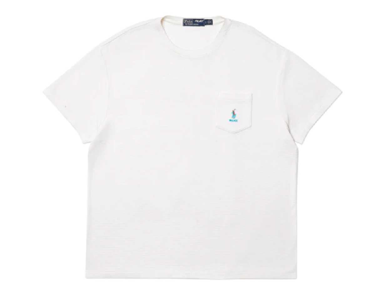 Palace x Ralph Lauren Waffle Pocket Tee (WHITE)