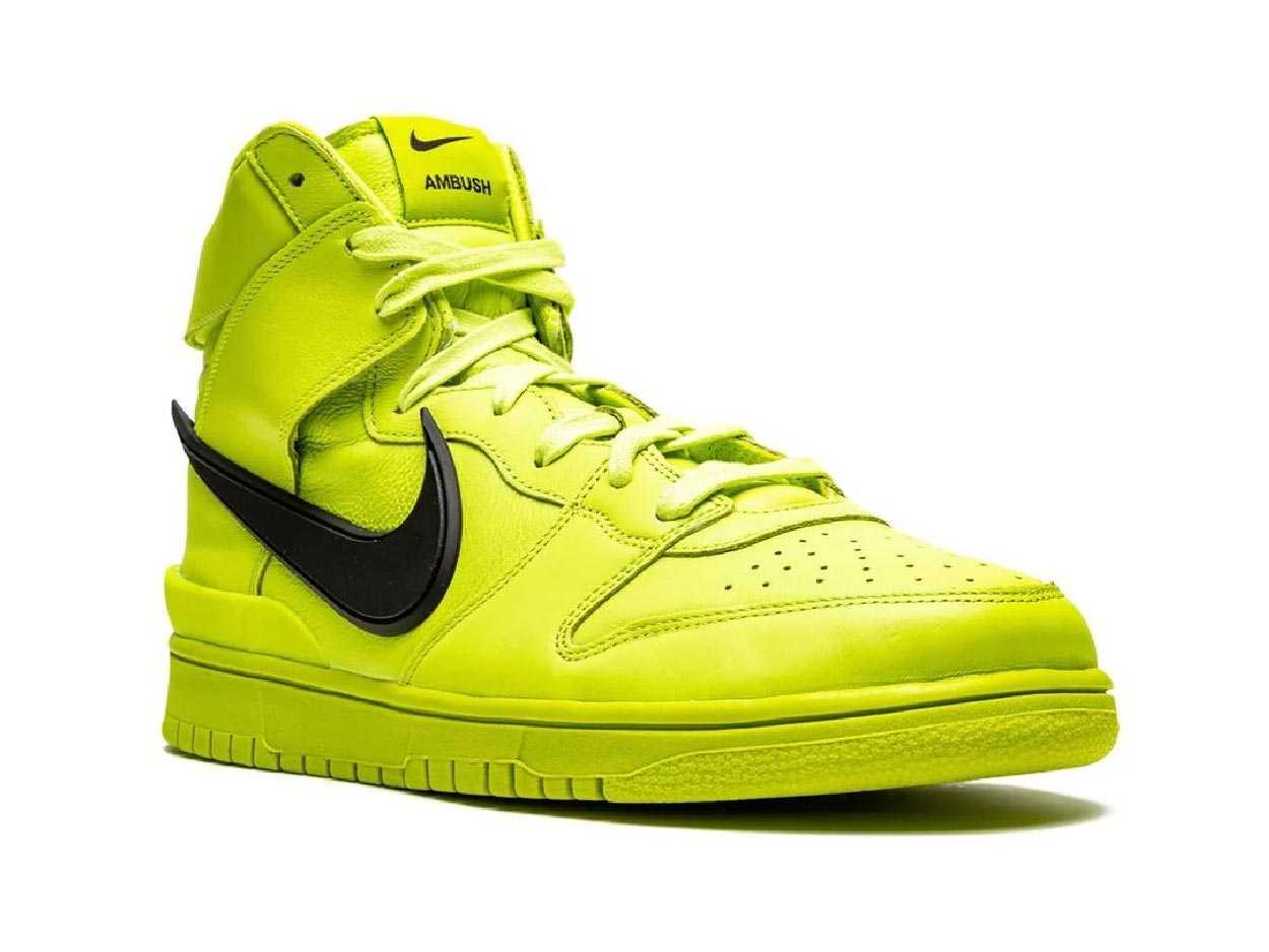 Nike Dunk High x AMBUSH Flash Lime