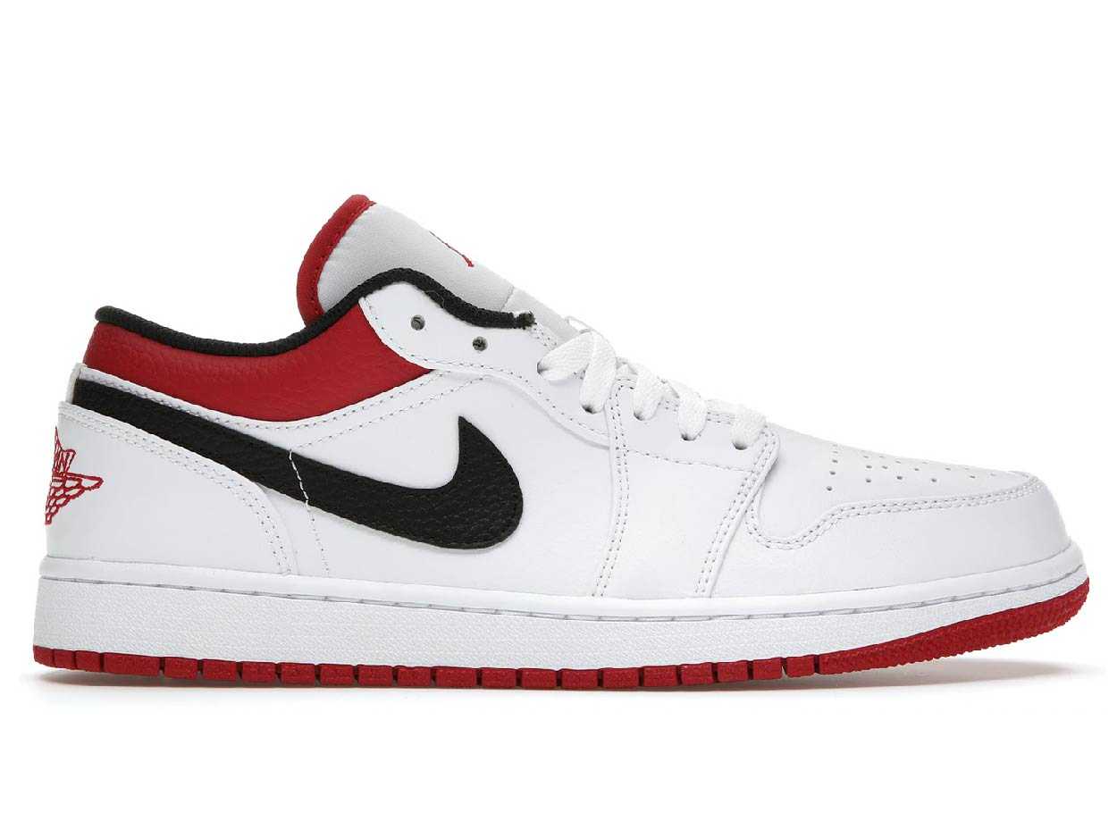 Nike Jordan 1 Low White University Red Black