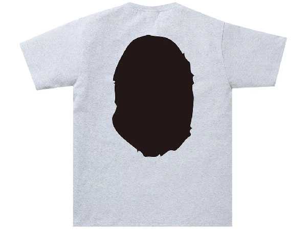 BAPE Bicolor Big Ape Head Tee FW21/SS22 (GRAY)