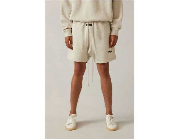 FOG – ESSENTIALS Fleece Logo Sweat Shorts (LIGHT OATMEAL)