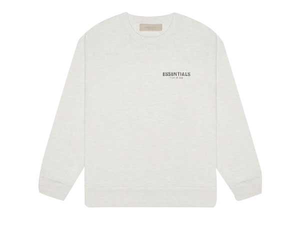 FOG – ESSENTIALS Fleece Logo Crewneck Sweatshirt (LIGHT OATMEAL)