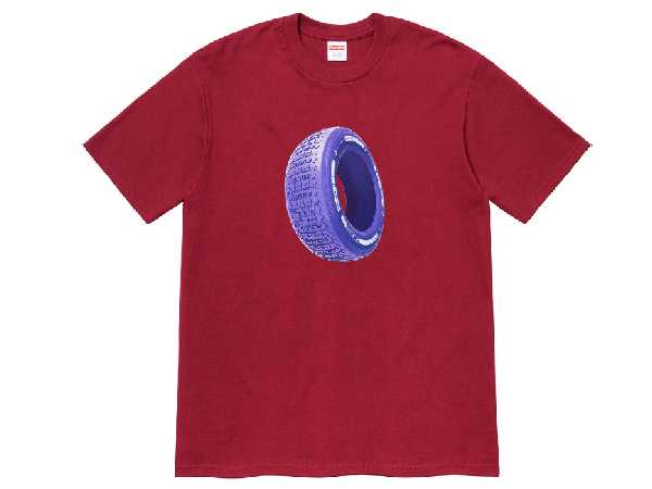 Supreme Tire Tee (CARDINAL)