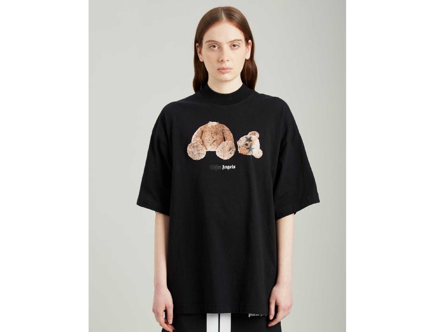Palm Angels Spray Bear Print T-shirt (BLACK)