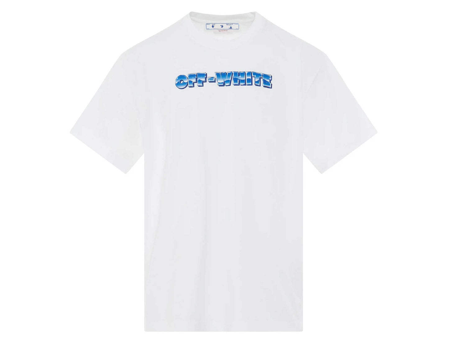 OFF-WHITE Blue Metal Arrow Oversized S/S Tee (WHITE/LIGHT-BLUE)