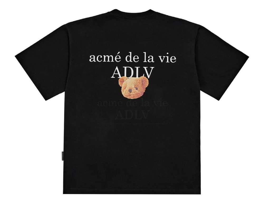 acmé de la vie ADLV BABY FACE RED DRESS Short Sleeve T-Shirt (BLACK)