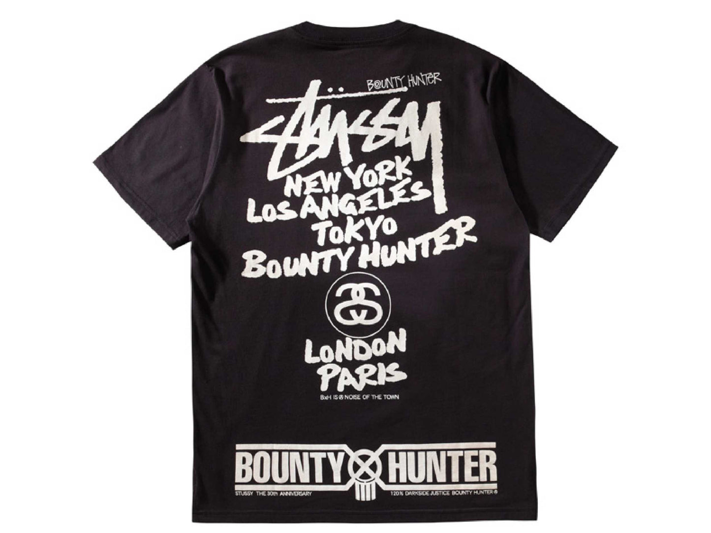 Stussy x Bounty Hunter 30th Anniversary T-Shirt (BLACK)